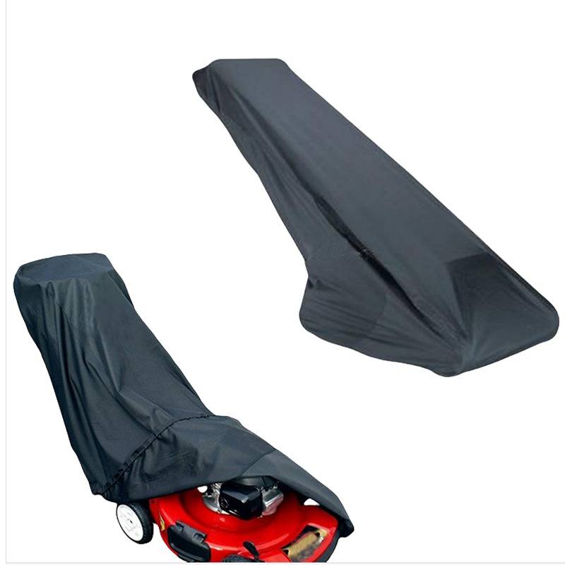 Wasserdichte Rasenmäherabdeckung - 210D Oxford-Gewebe, Schwarz, Mehrere Größen S