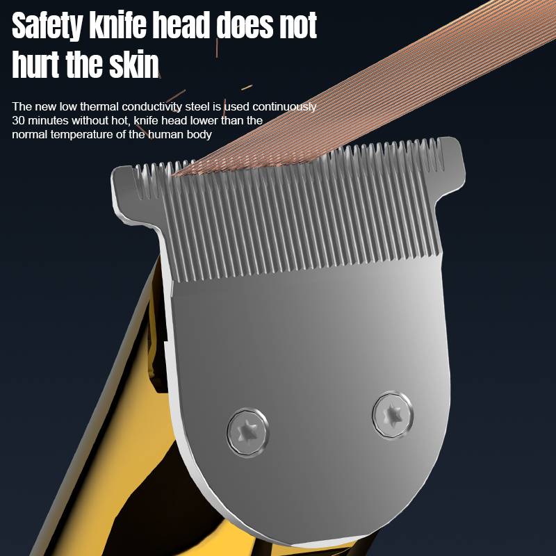2-in-1-Elektrorasierer und Haarschneider mit Hin- und Herbewegung Gold