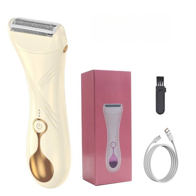 Elektrischer Rasierer für Damen und Herren – Intimrasierer und Trimmer für Beine Yellow