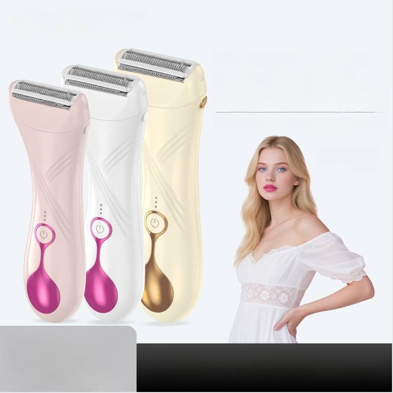 Elektrischer Rasierer für Damen und Herren – Intimrasierer und Trimmer für Beine Yellow