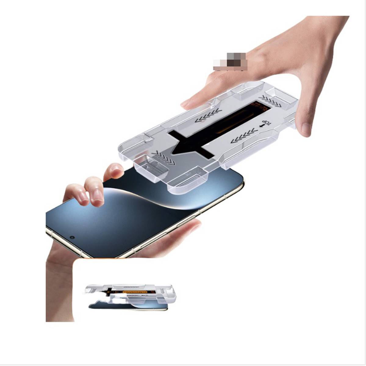 Kompatibel mit Huawei Mate 50 Pro Schutzfolie aus gehärtetem Glas mit staubfreier Box