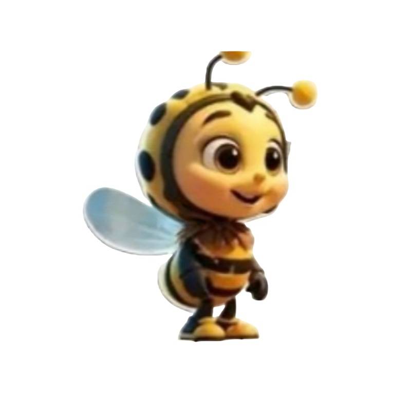 5er-Set Bienenornamente, 2D-Flachanhänger aus Acryl, Geschenke mit Bienenmotiv