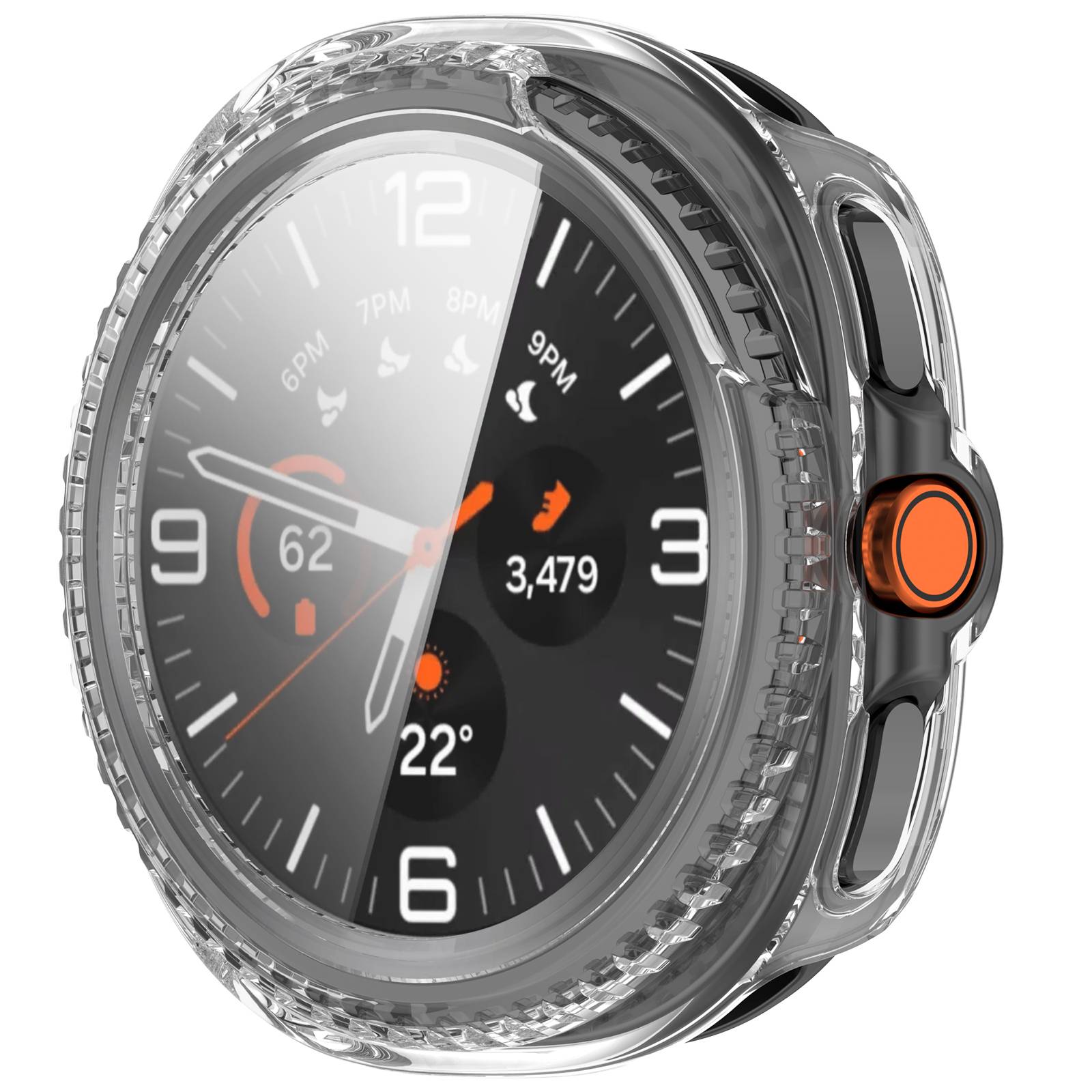 Stilvolles Etui für Samsung Watch Ultra2 & Watch8 Classic Transparent