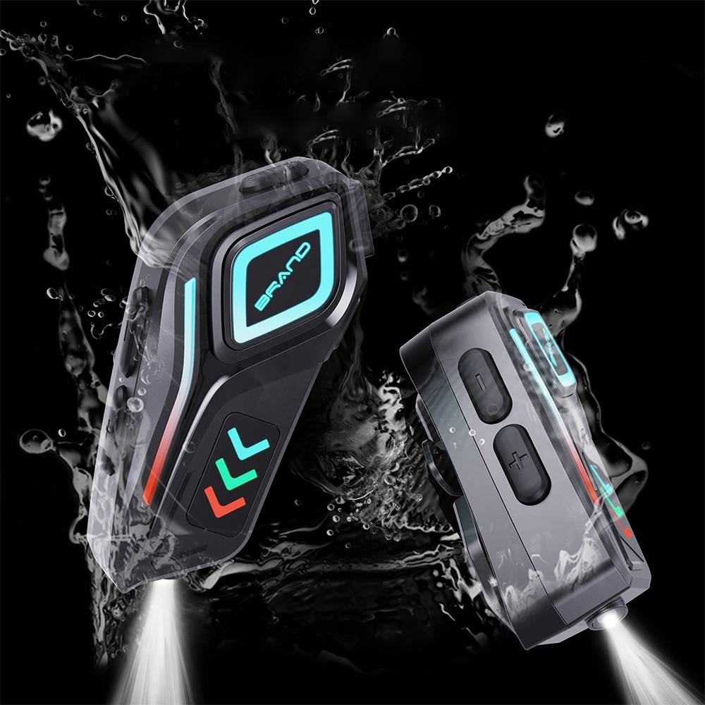 Helm Bluetooth Headset 2-in-1 mit Mikrofon, lange Akkulaufzeit, Geräuschunterdrückung