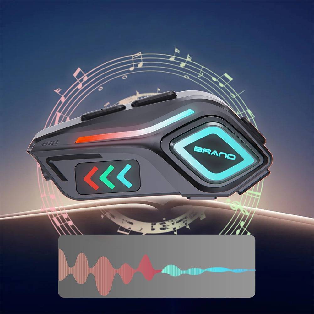 Helm Bluetooth Headset 2-in-1 mit Mikrofon, lange Akkulaufzeit, Geräuschunterdrückung