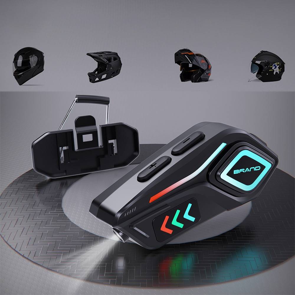 Helm Bluetooth Headset 2-in-1 mit Mikrofon, lange Akkulaufzeit, Geräuschunterdrückung