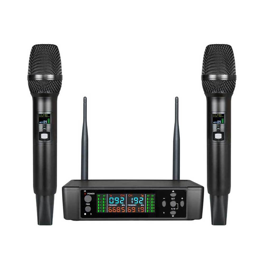 Drahtloses Mikrofonsystem mit Ladefunktion und Anti-Feedback