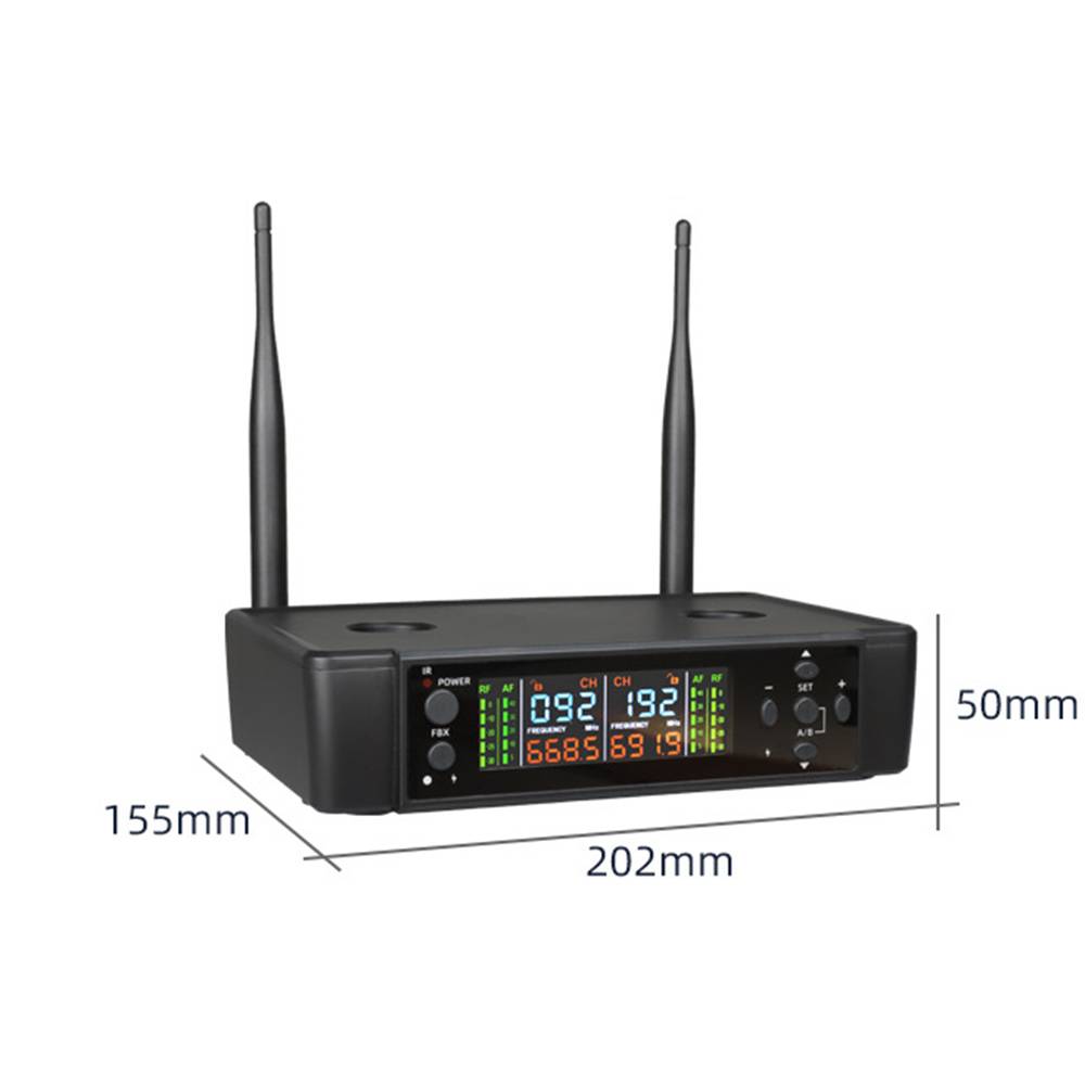 Drahtloses Mikrofonsystem mit Ladefunktion und Anti-Feedback