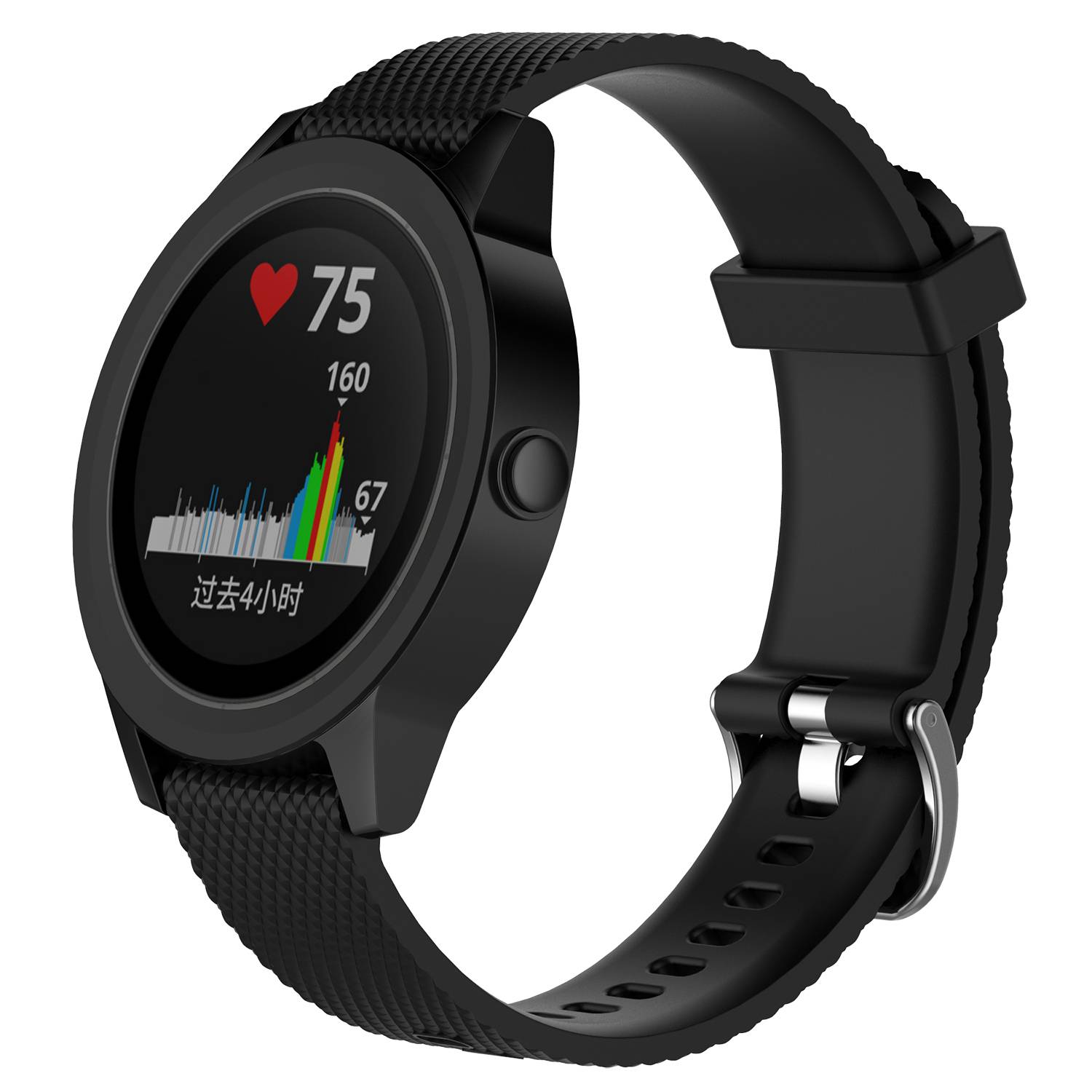 Garmin Forerunner 245/245M Armband Silikon Schwarz