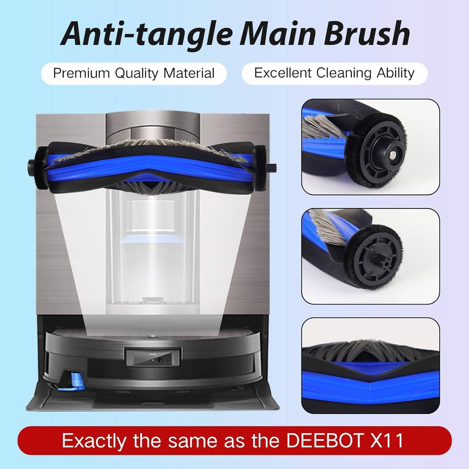 Ersatzteil-Set kompatibel mit Ecovacs Deebot X1 Pro/X11 OMNI Staubsaugerroboter