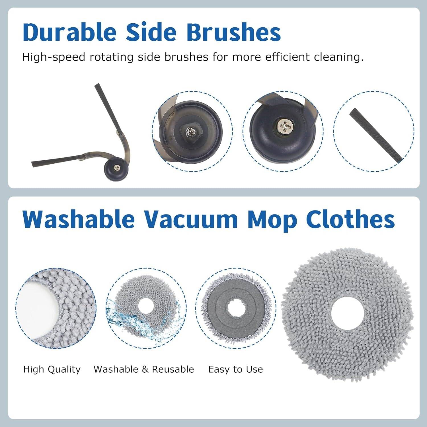 Roborock Qrevo Serie Roboterstaubsauger Ersatzteil-Set - QV35A/QV35S, QR598/QR798, kompatibel mit Roborock