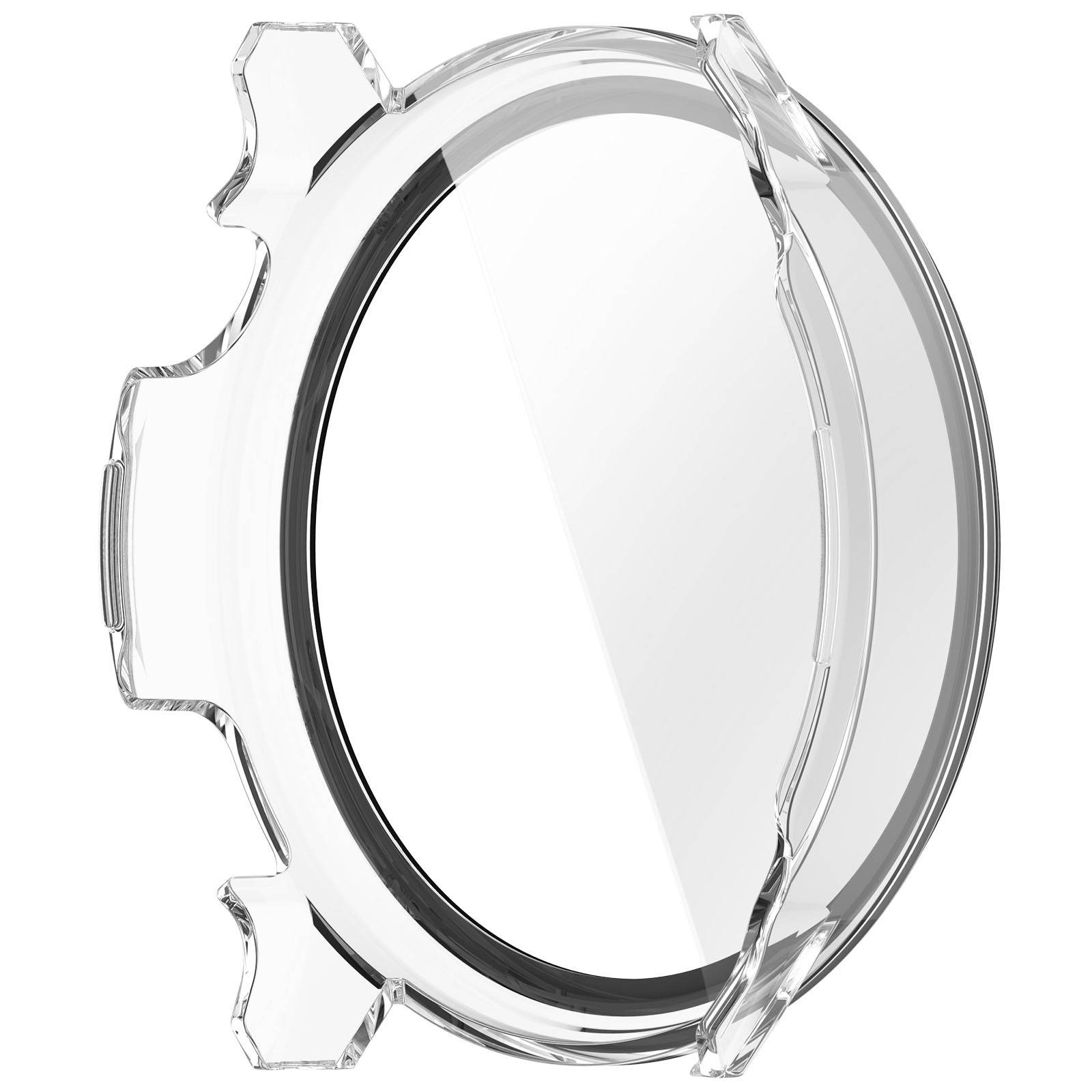 Klare PC-Hülle mit Displayschutzfolie aus gehärtetem Glas, kompatibel mit Garmin Venu 4 (41 mm)