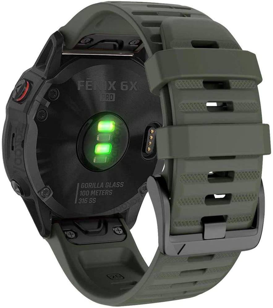 Armband für Garmin Fenix 5X/ 5X Plus/ 6X/ 6X Pro/ 3HR/ D2 Charlie/ Descent Mk2i