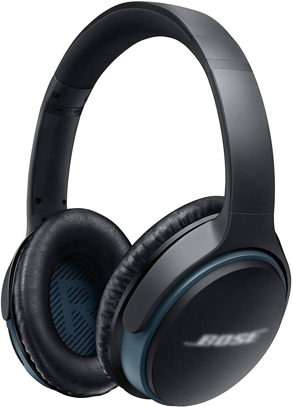 Ohrpolster für Bose QC 35/25/15 Kopfhörer 1 Paar Black+Blue