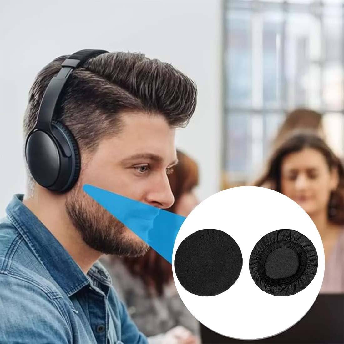 Dehnbare Lycra Kopfhörer-Ohrmuschelabdeckungen - 6er-Pack, Waschbar und Staubdicht Groß