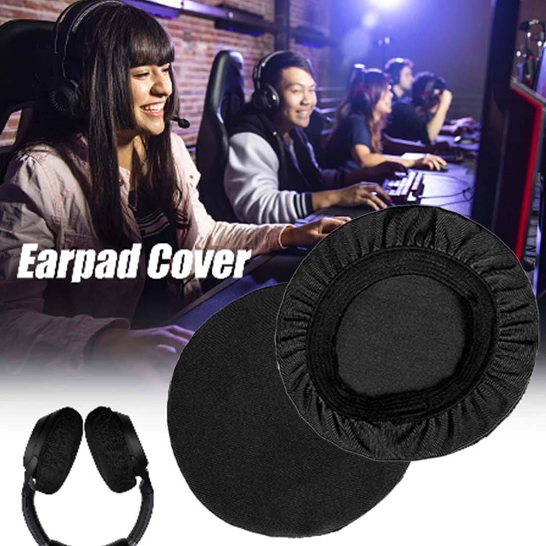 Dehnbare Lycra Kopfhörer-Ohrmuschelabdeckungen - 6er-Pack, Waschbar und Staubdicht Groß