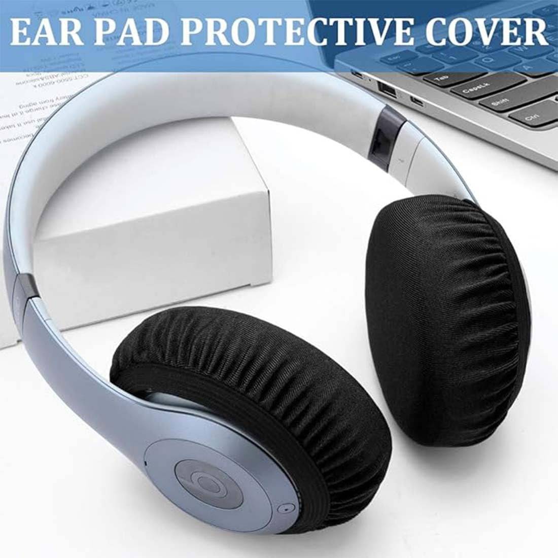 Dehnbare Lycra Kopfhörer-Ohrmuschelabdeckungen - 6er-Pack, Waschbar und Staubdicht Groß