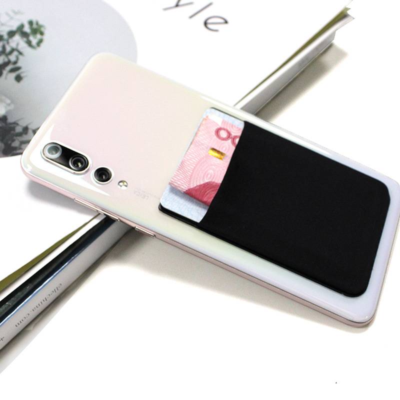 Kartenhalter für Handy Lycra Schwarz