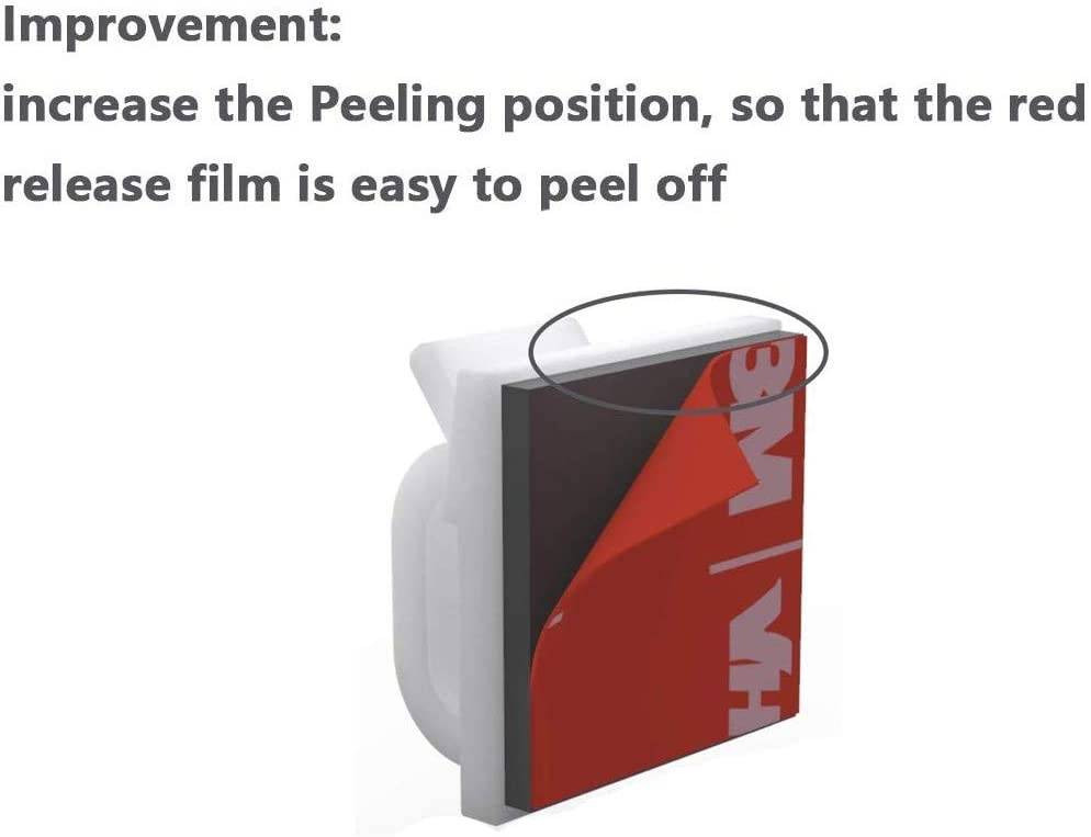 Selbstklebende Kabelhalter 50er-Pack White