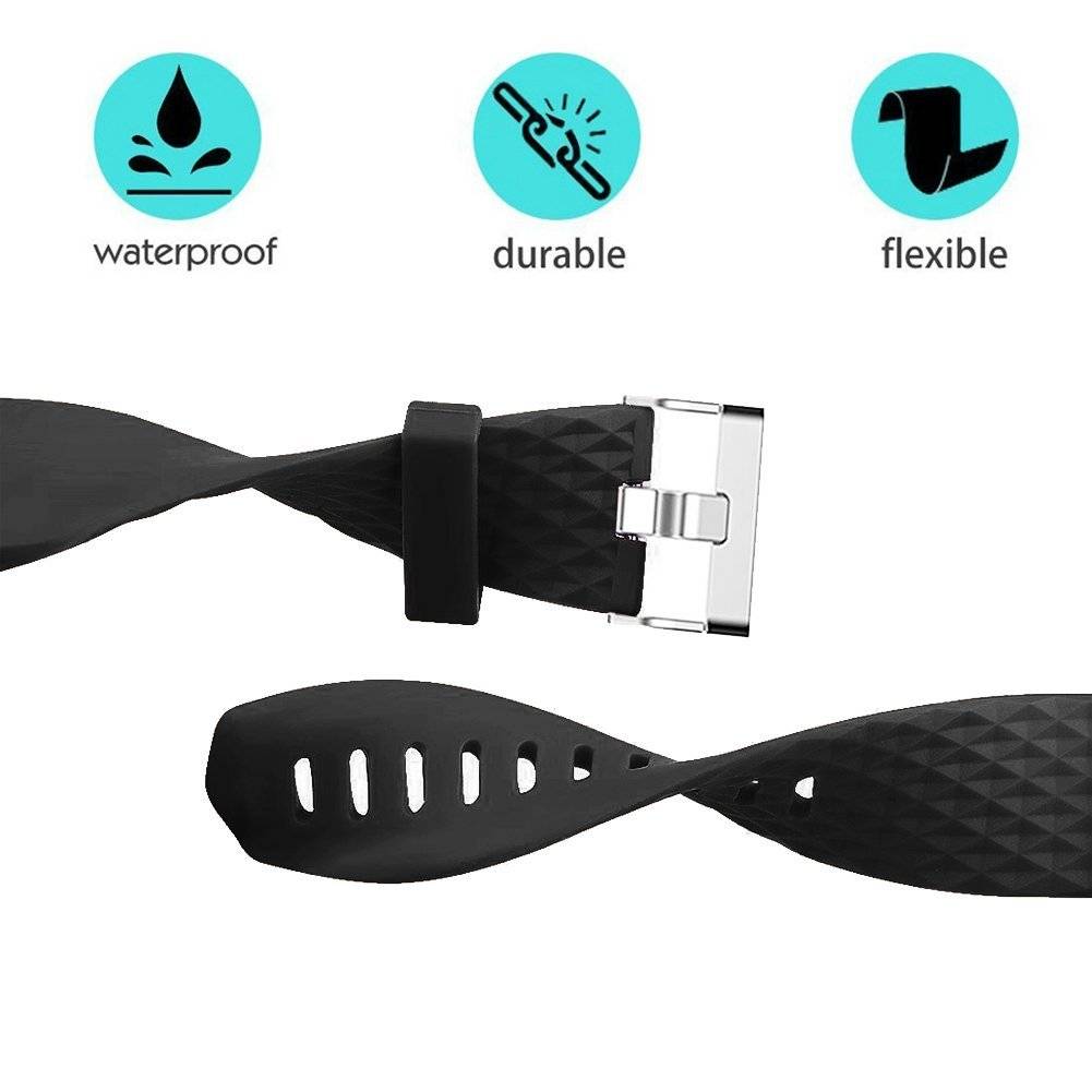 Fitbit Charge 2 Armband Silikon (L)