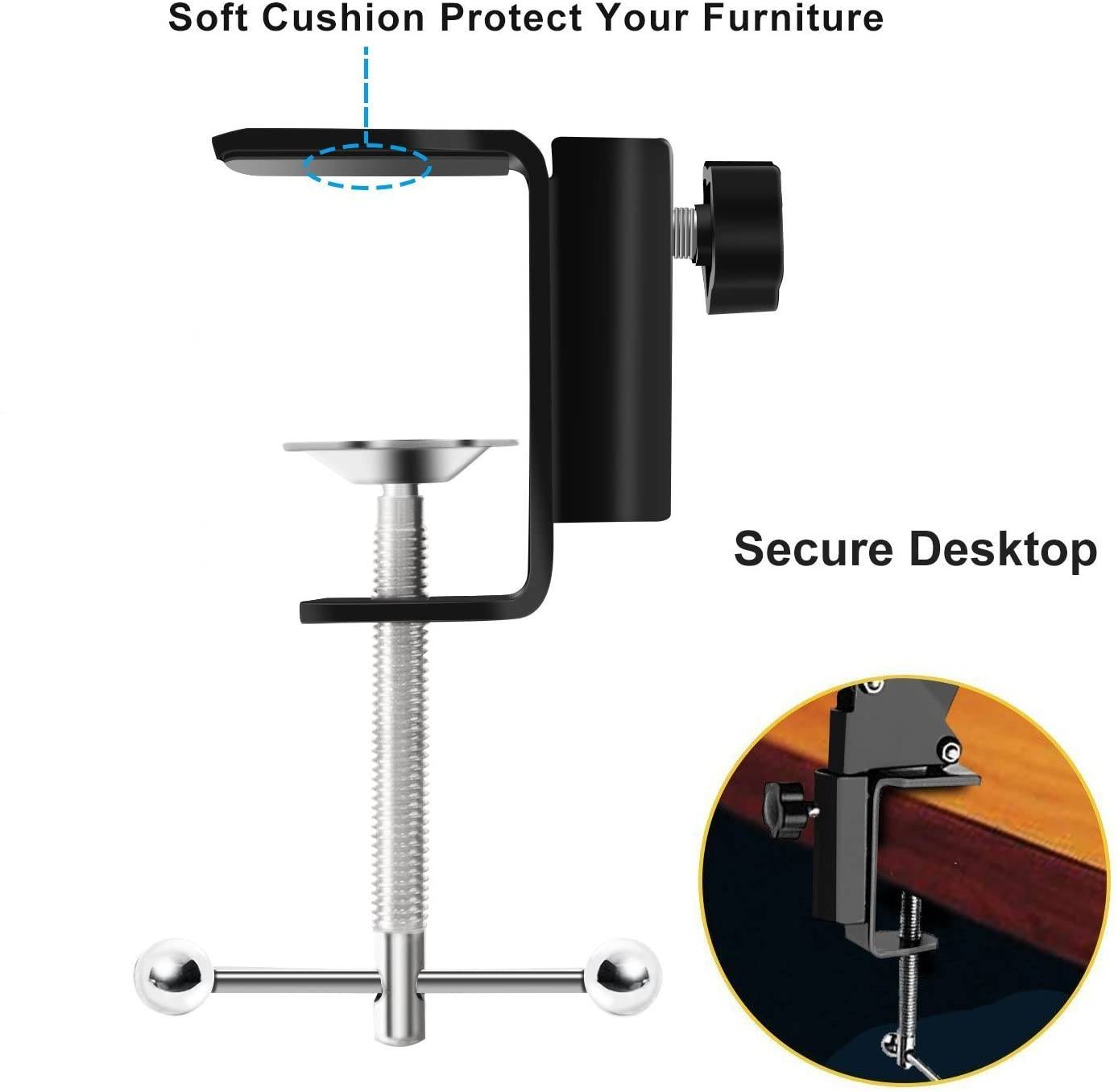 Einstellbarer Mikrofonarm Schwarz