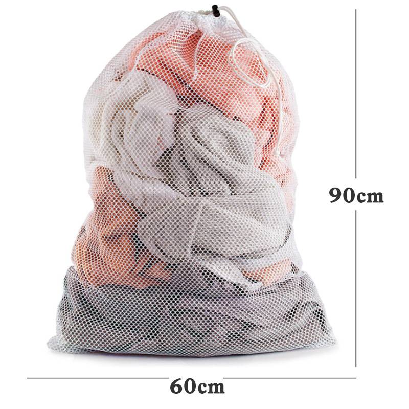 Großer Waschbeutel 60x90 cm Weiß 1 Packung