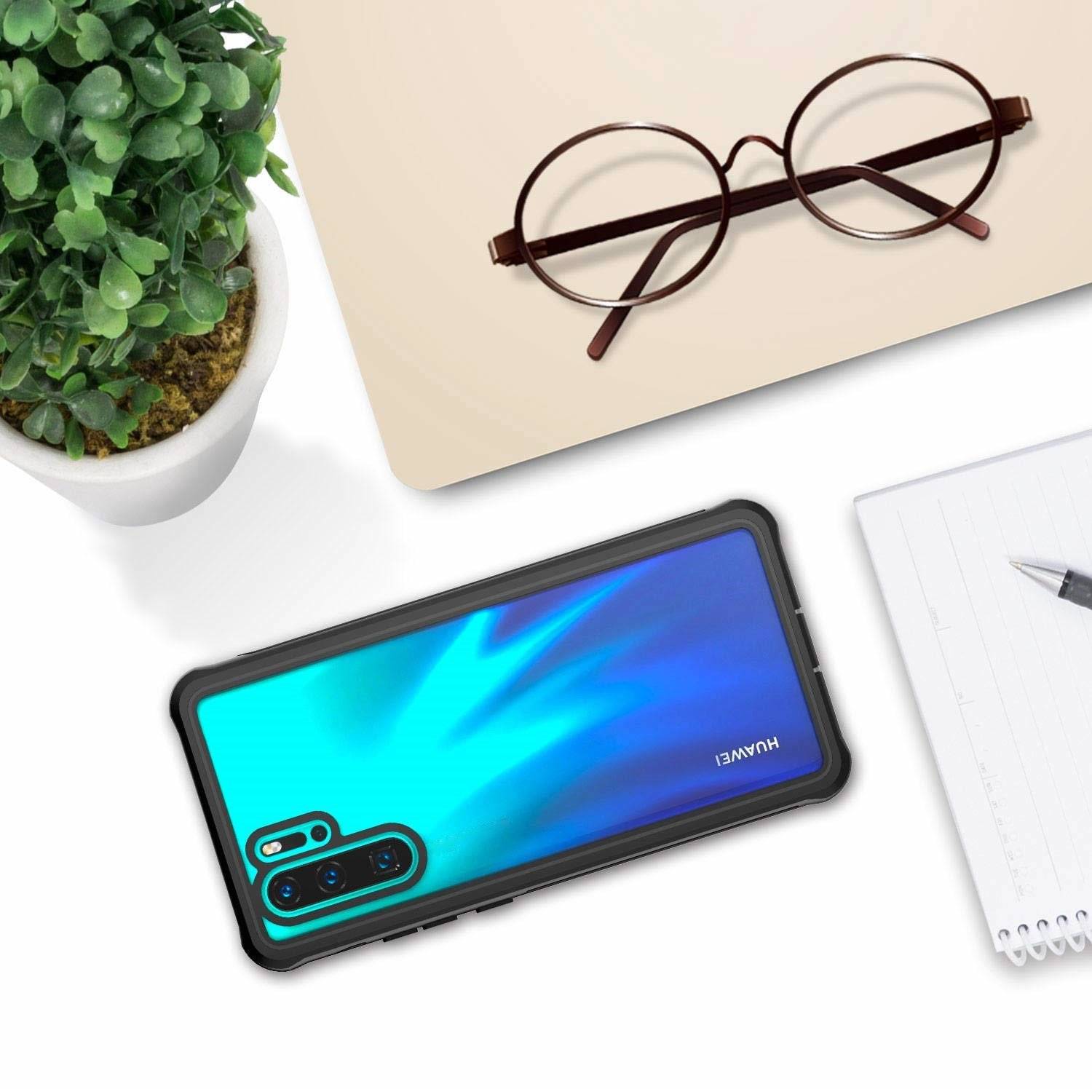 Huawei P30 Pro Handyhülle stoßfest mit Displayschutz