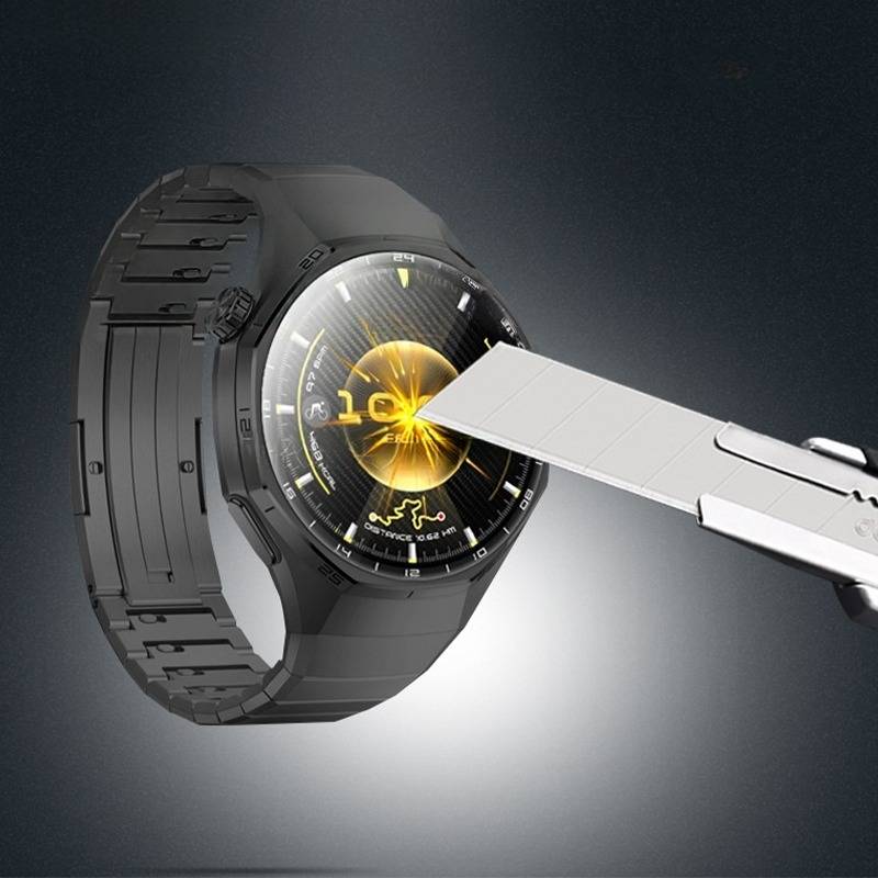 Displayschutzfolie aus gehärtetem Glas kompatibel mit Huawei Watch GT6 46mm – Einfache Installation, HD-Klarheit (2 Stück)