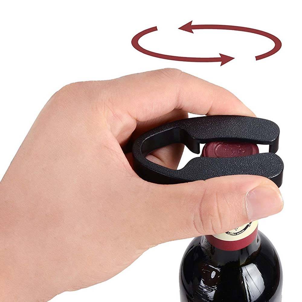 Weinfolienschneider - Tragbares und sicheres Weinöffner-Zubehör Black