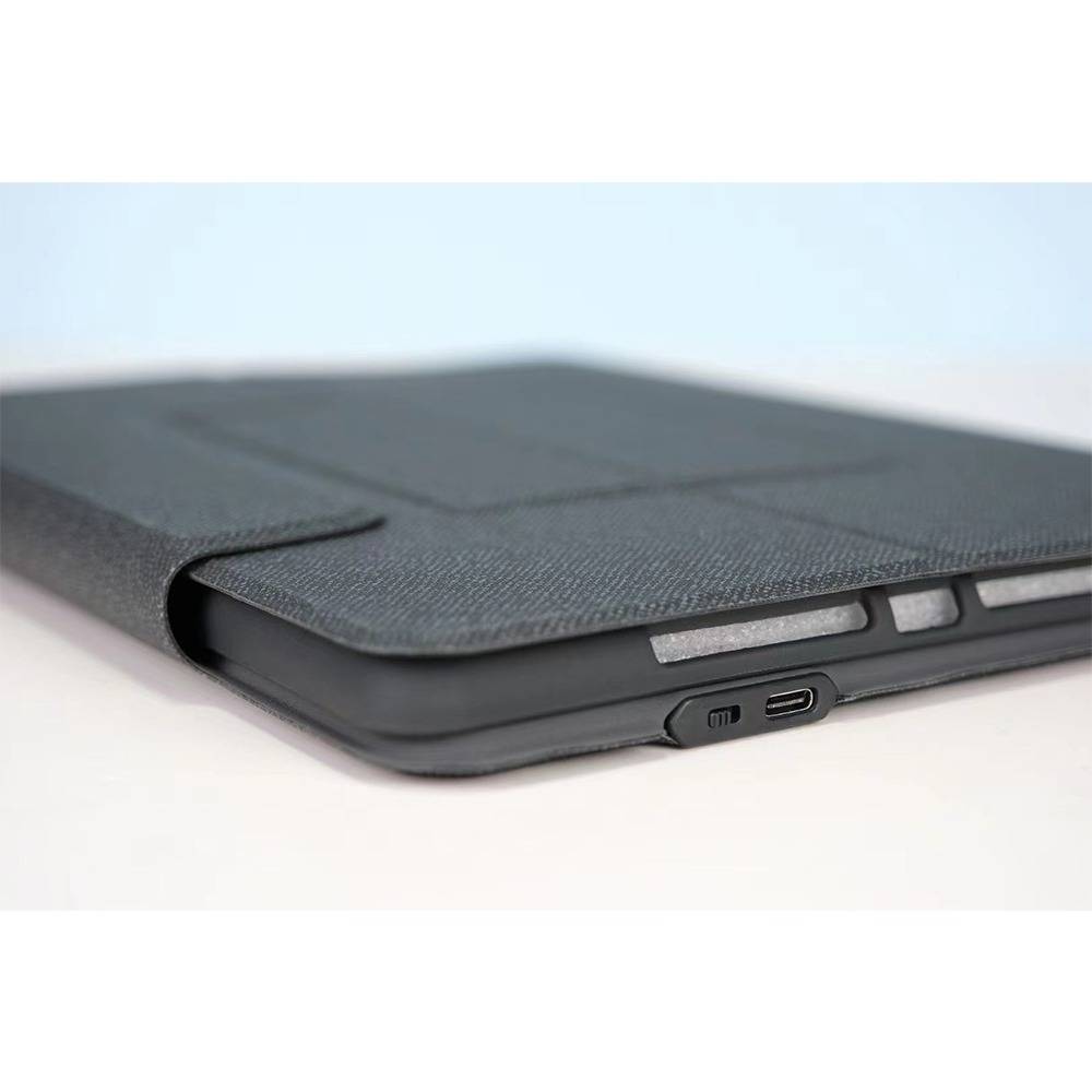 Bluetooth-Tastaturhülle mit Maus kompatibel mit Samsung Galaxy Tab A9+ 11 Zoll - Schwarz