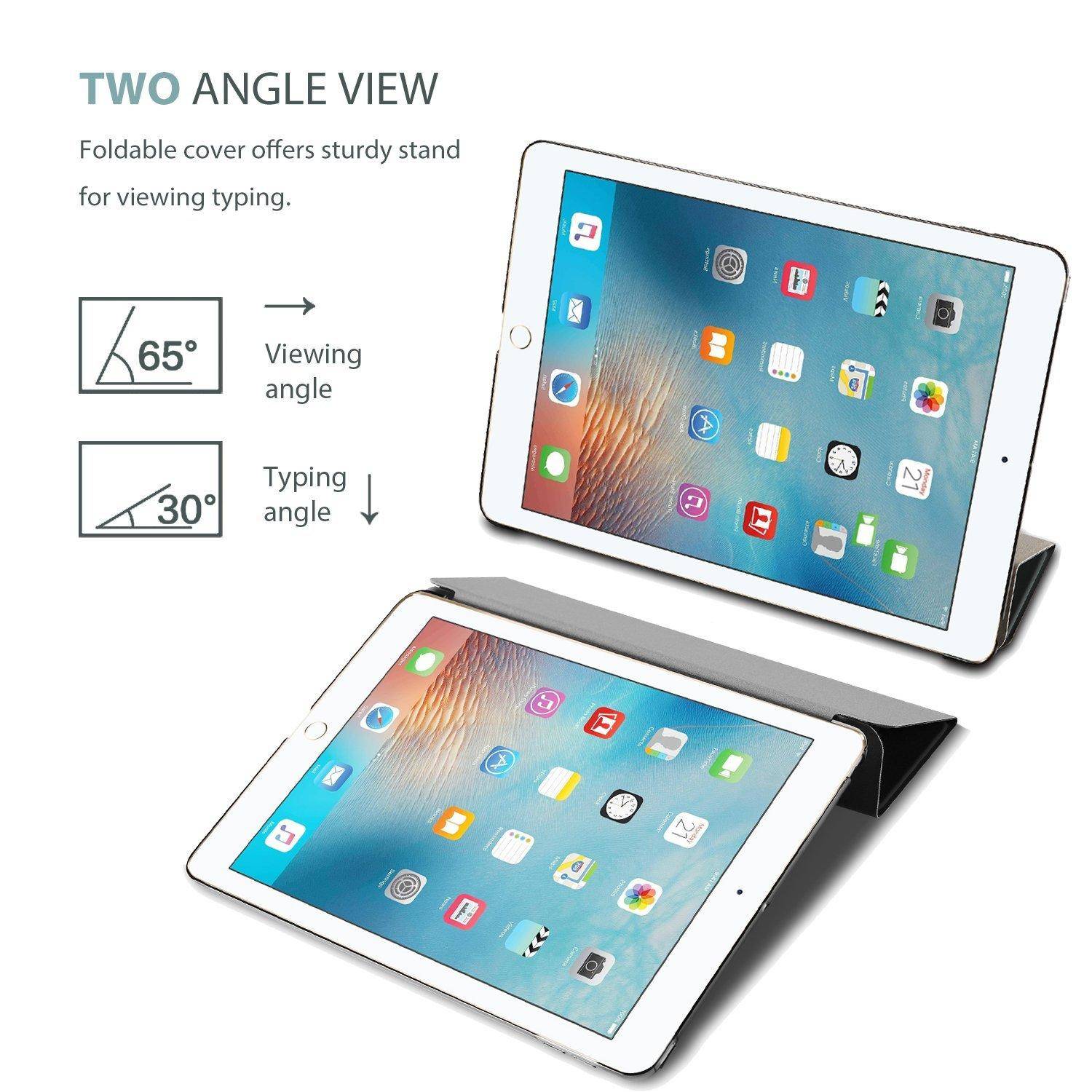 iPad 9.7" iPad 5/6 iPad Air 1/2 iPad-Hülle schwarz