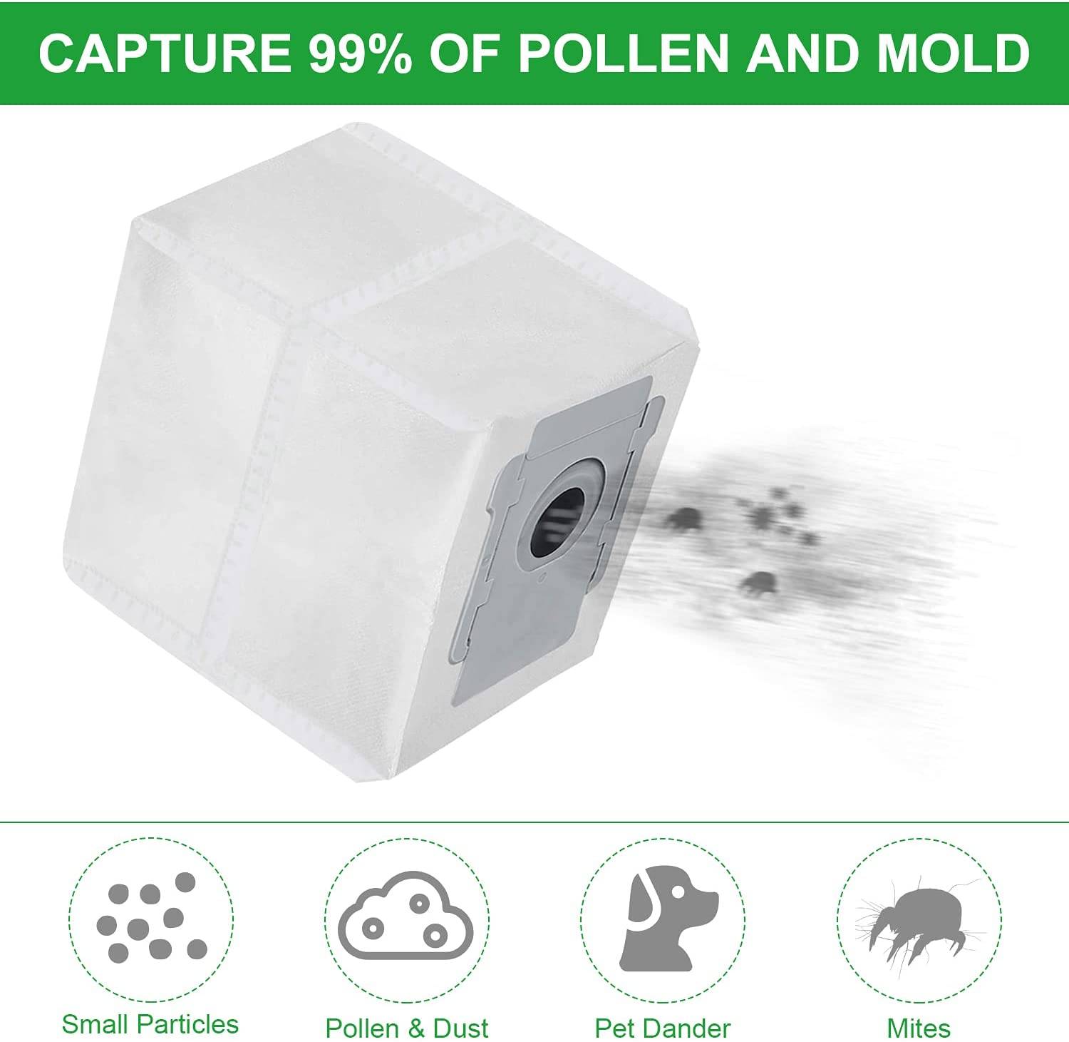 6er Pack Staubsaugerbeutel iRobot Roomba i7 i7+ i7+ E5 E6 S9 S9+