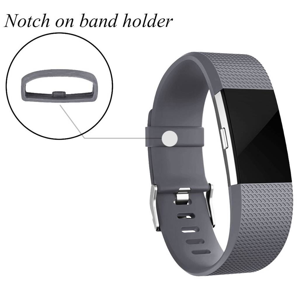 Fitbit Charge 2 Armband Silikon Grey