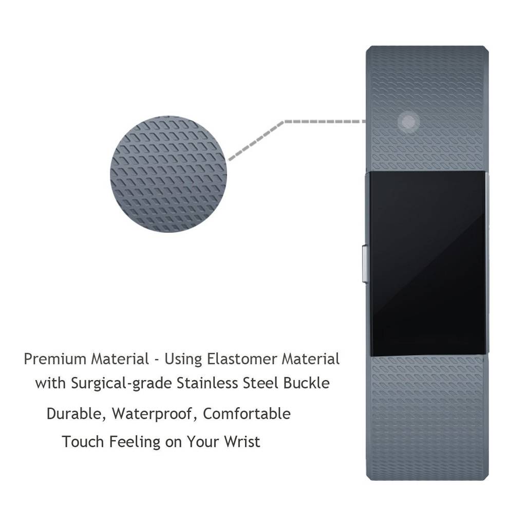 Fitbit Charge 2 Armband Silikon Grey