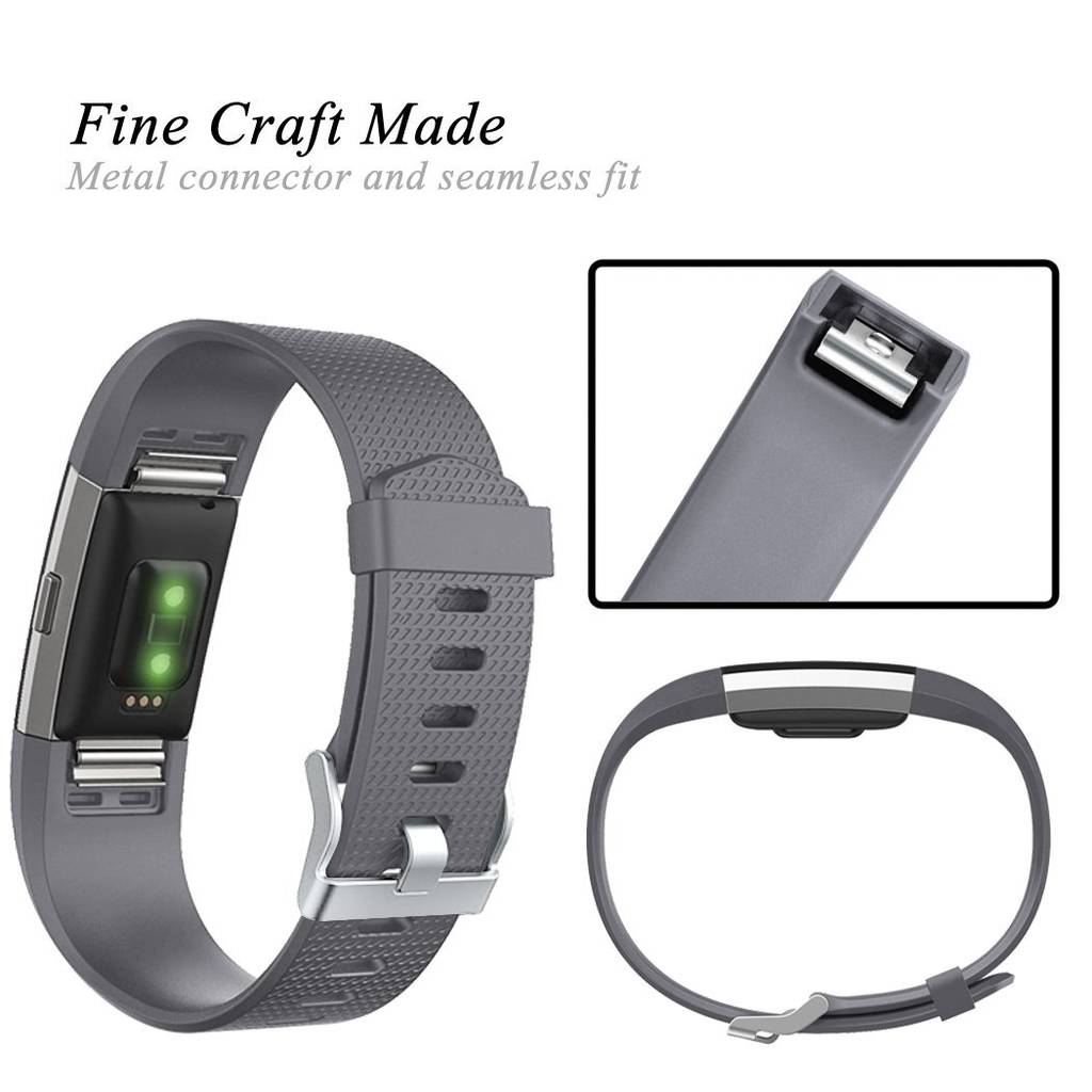 Fitbit Charge 2 Armband Silikon Grey