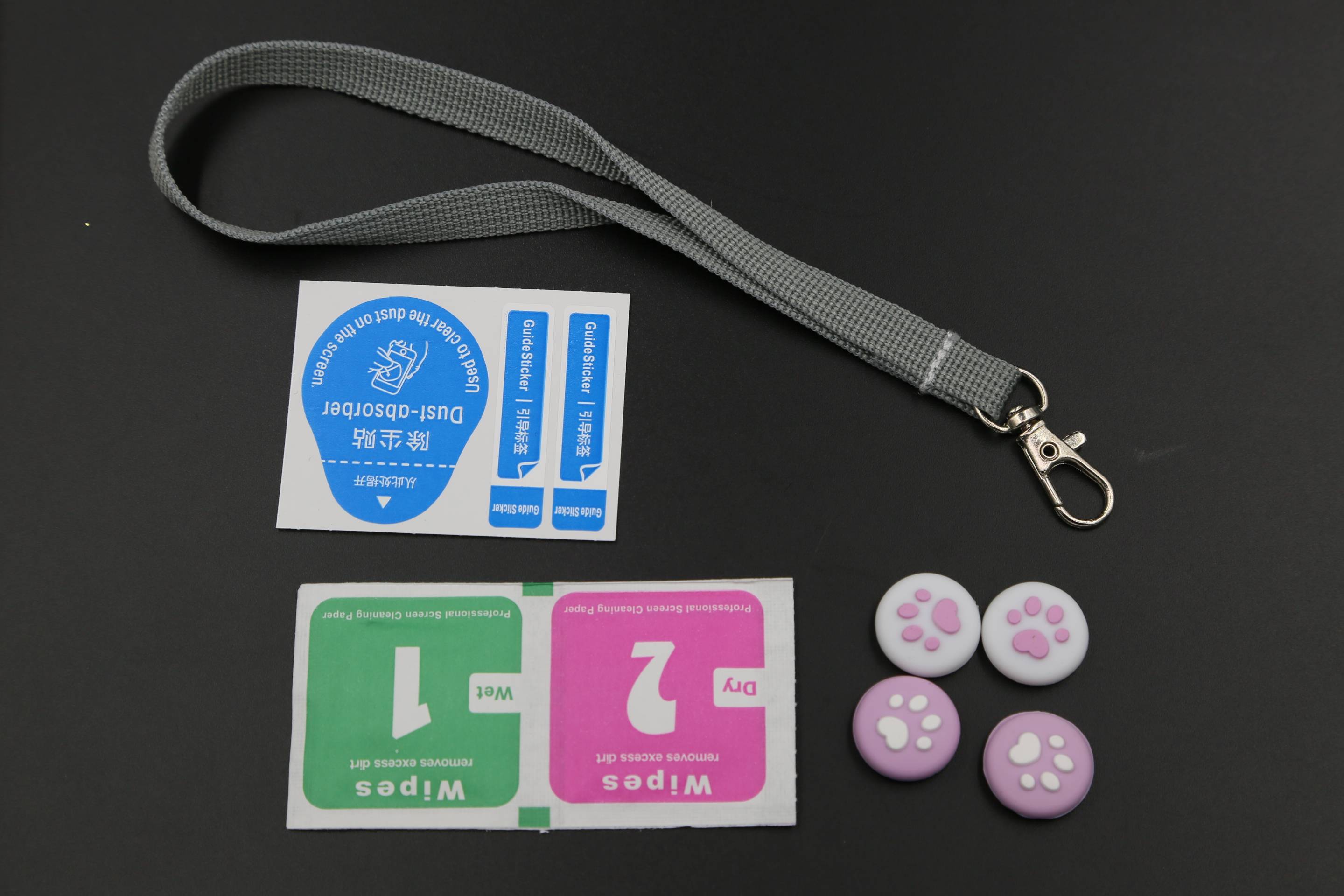 Switch OLED Etui mit Zubehör Rosa / Blau 8 Teile