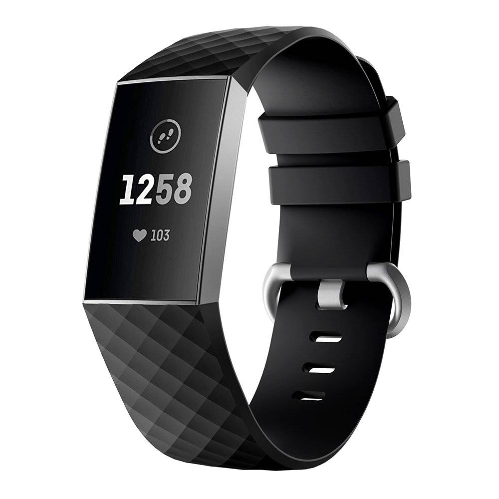 Armband für Fitbit Charge 3 / Fitbit Charge 4 (Small) Black
