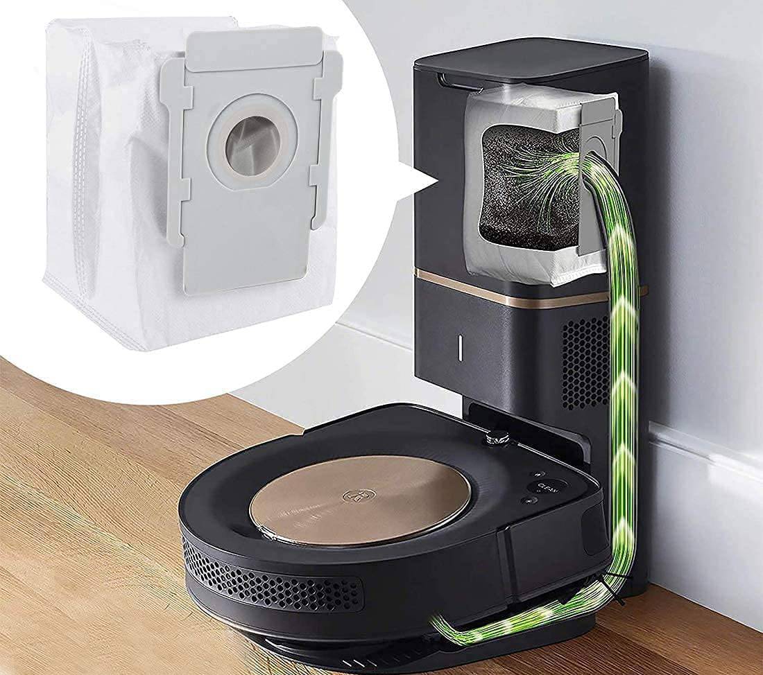 Staubsaugerbeutel für iRobot Roomba i7/i3/E5/E6/S9 Saugroboter 6er-Pack