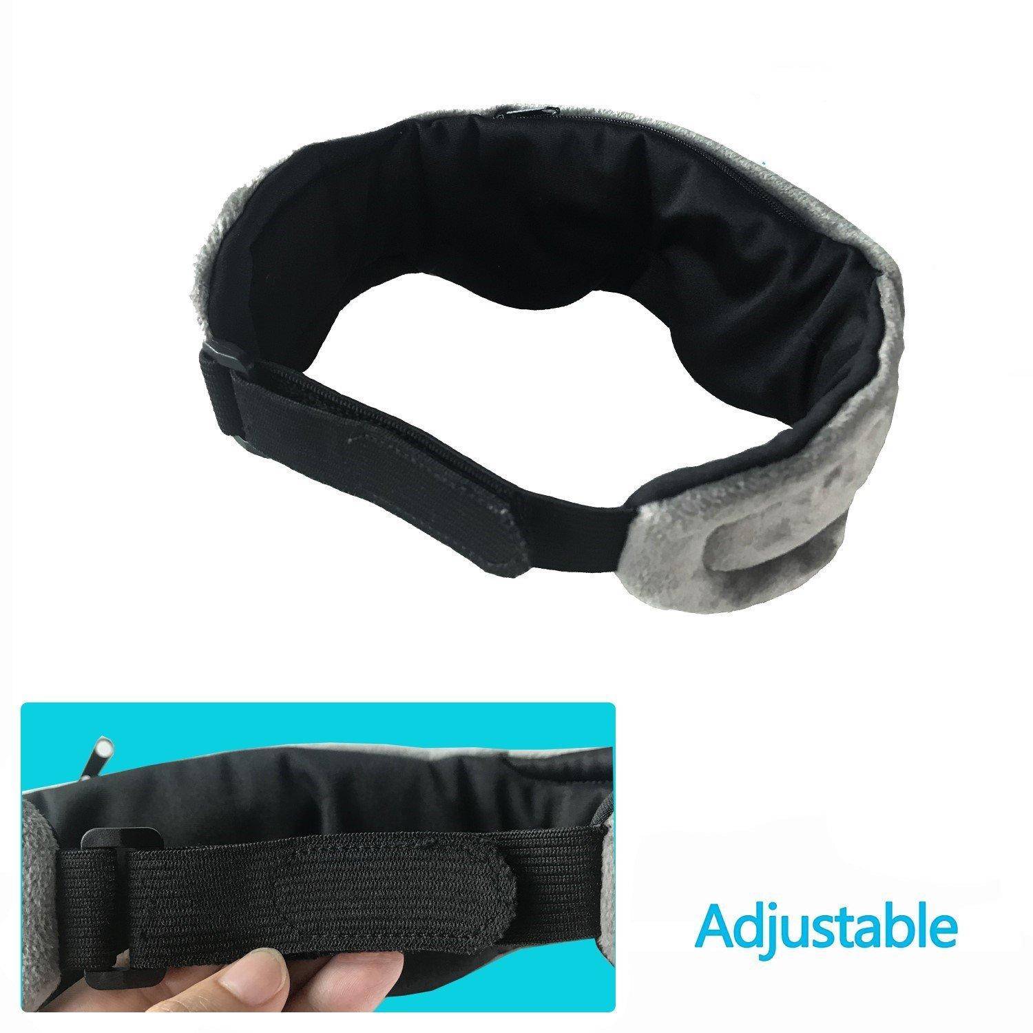 Schlafkopfhörer / Schlafmaske mit integrierten kabellosen Kopfhörern Grey