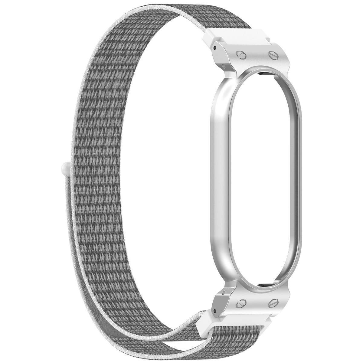 PLAUD Notepin Ai Nylon Klettverschluss Uhrenarmband - Sicheres und verstellbares Armband Silver