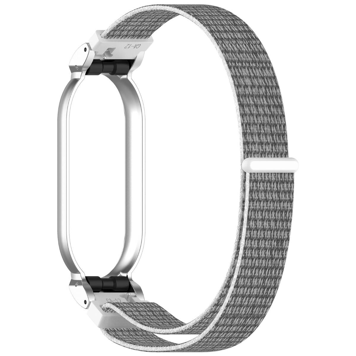 PLAUD Notepin Ai Nylon Klettverschluss Uhrenarmband - Sicheres und verstellbares Armband Silver