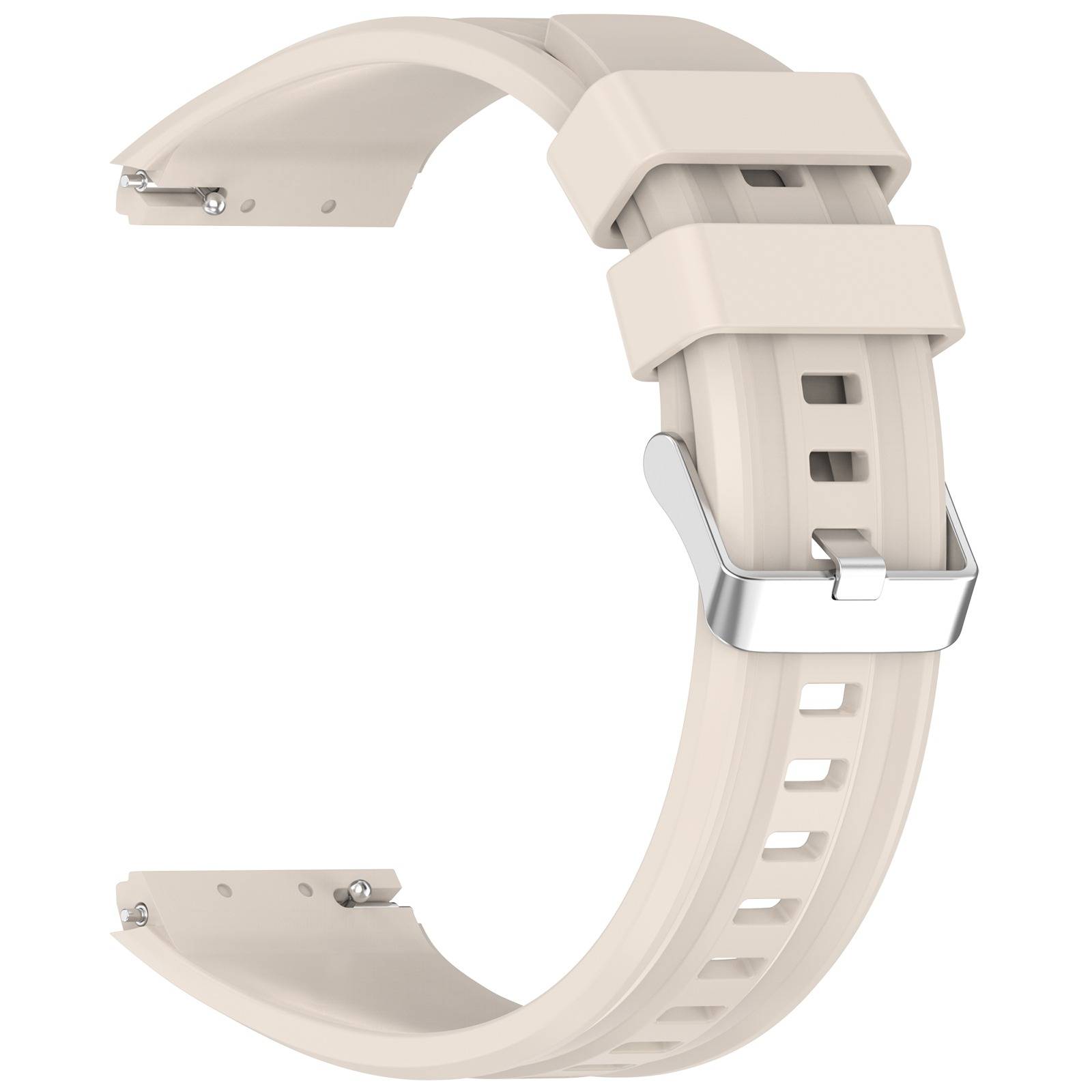Nahtloses Silikon-Uhrenarmband kompatibel mit Huawei GT6 Pro - Mehrere Farben verfügbar Beige