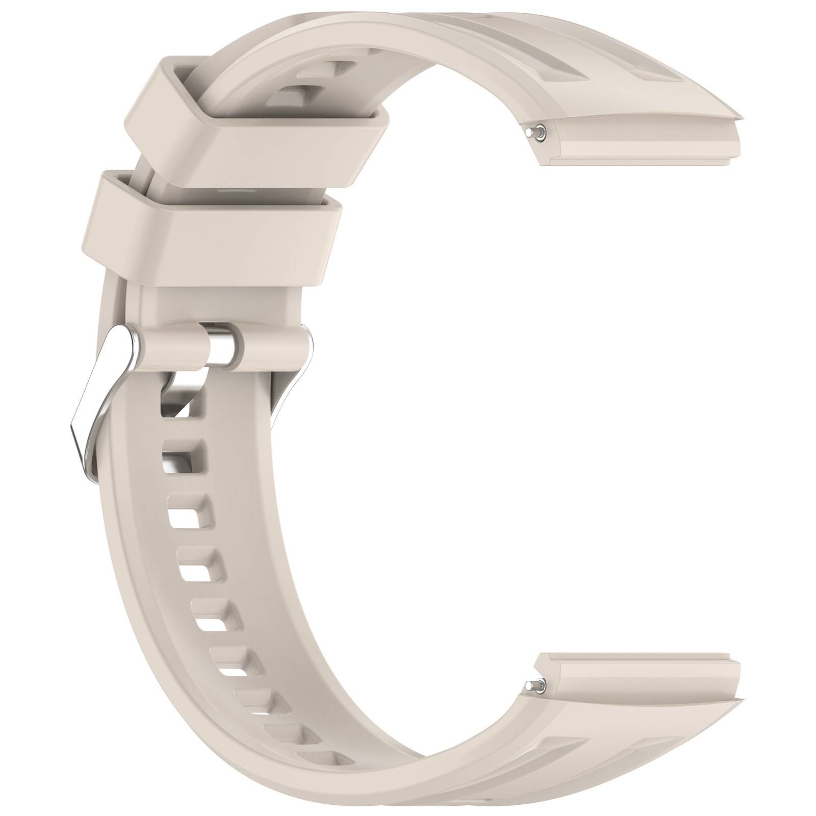 Nahtloses Silikon-Uhrenarmband kompatibel mit Huawei GT6 Pro - Mehrere Farben verfügbar Beige