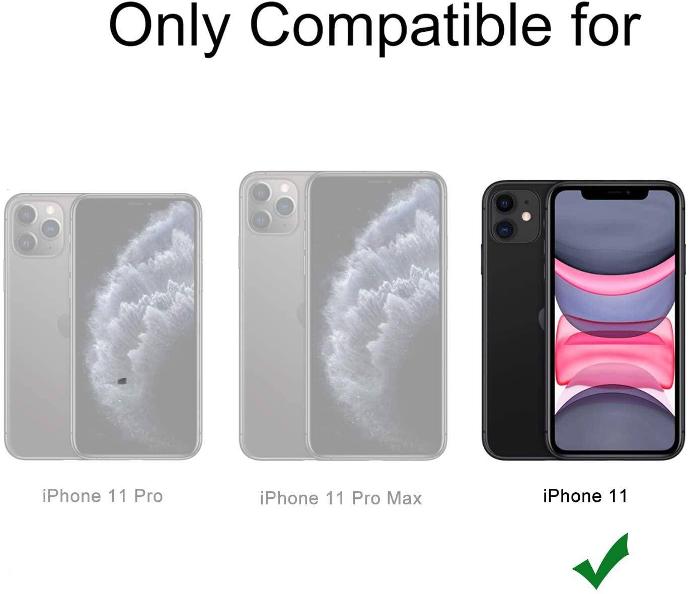 iPhone 11 Hülle mit Kartenhalter TPU transparent