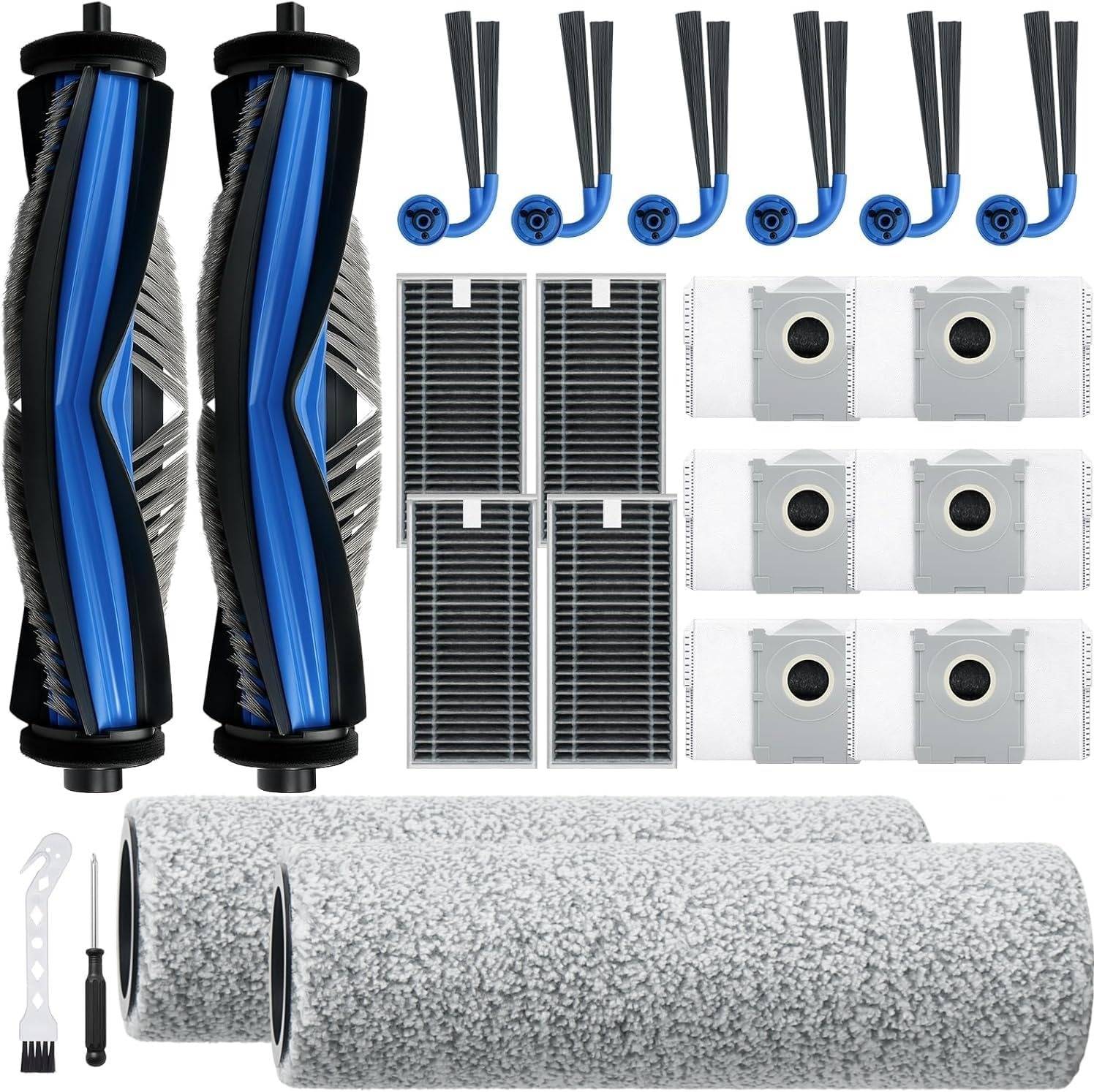 Ersatzteilset kompatibel mit dem Ecovacs X9 Pro Omni Saugroboter