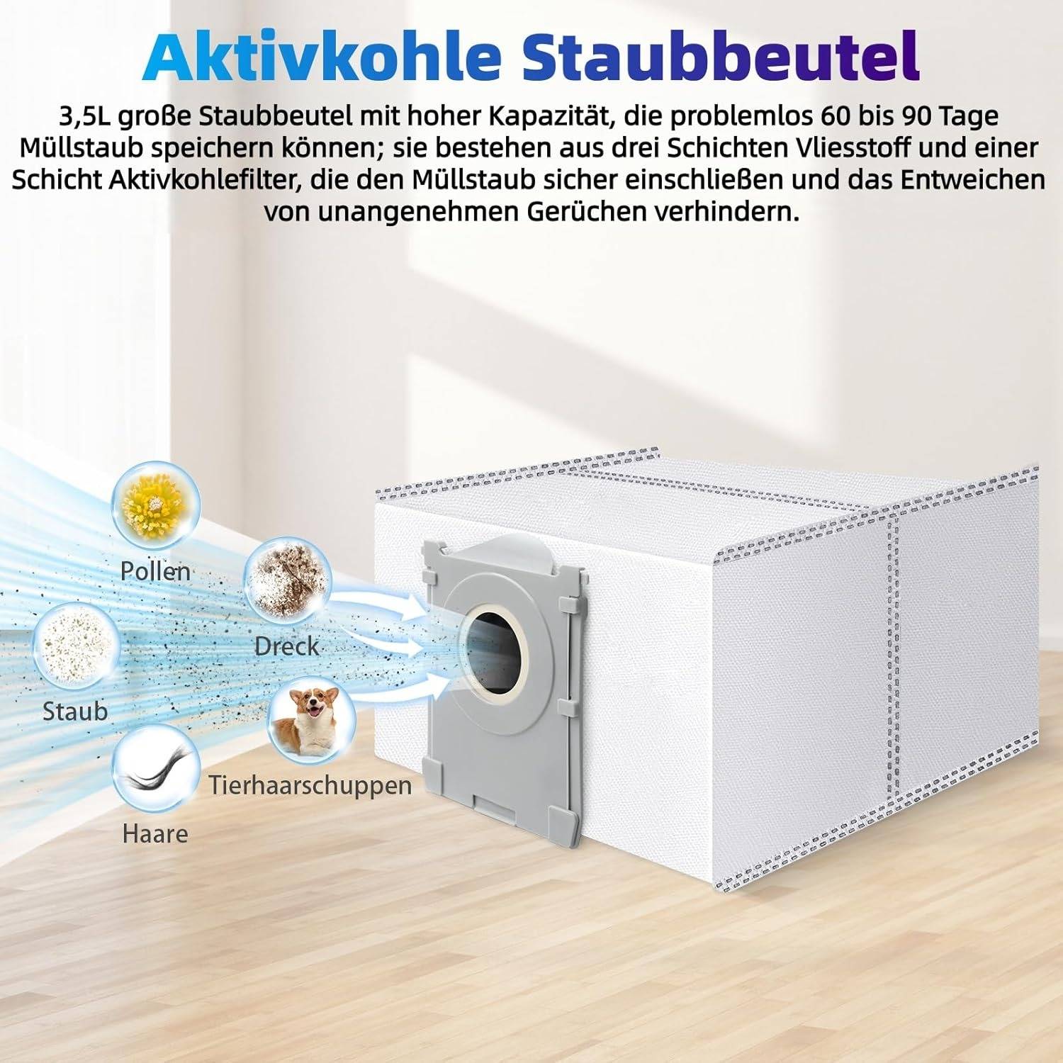Ersatzteilset kompatibel mit dem Ecovacs X9 Pro Omni Saugroboter