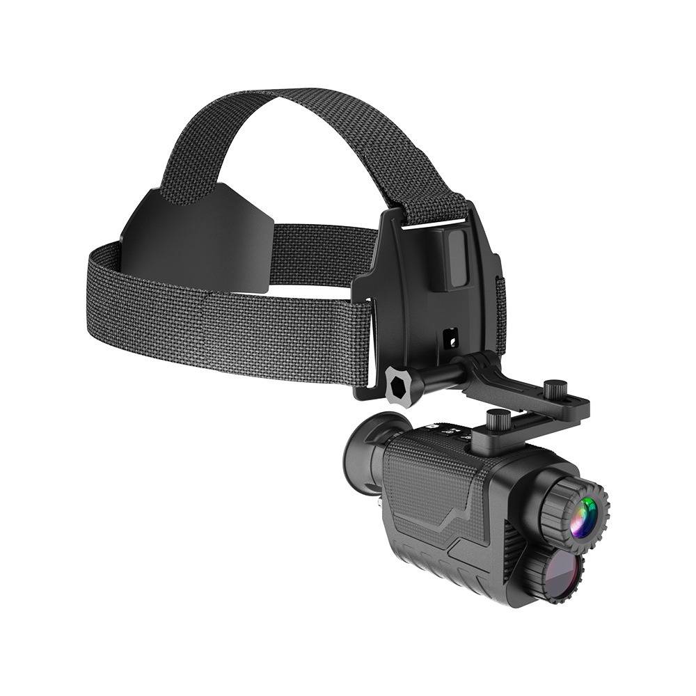 Kopfmontiertes Mini-Nachtsicht-Monokular: 4K-Aufnahme, Infrarot und einstellbare Dioptrien