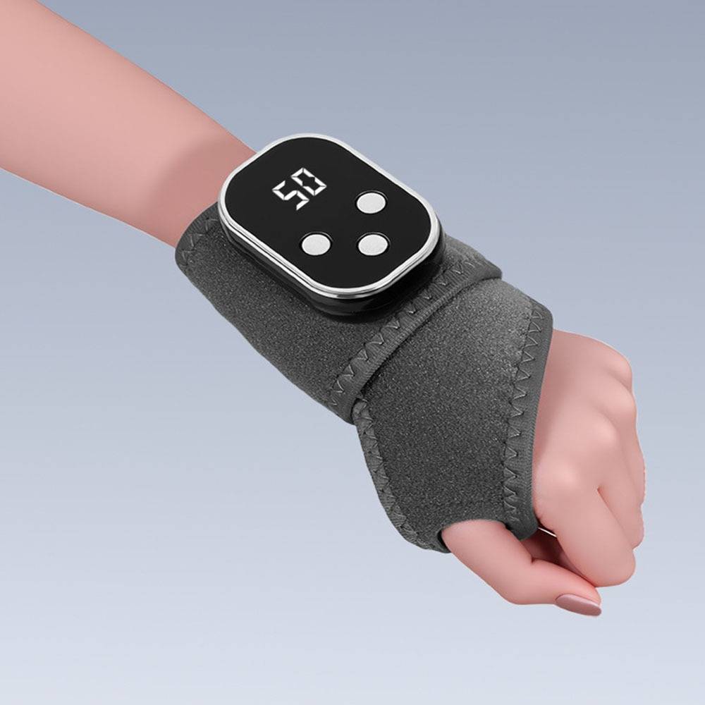 Elektrisches beheiztes Handgelenk-Massagegerät mit Vibration & Wärmetherapie, USB-aufladbar