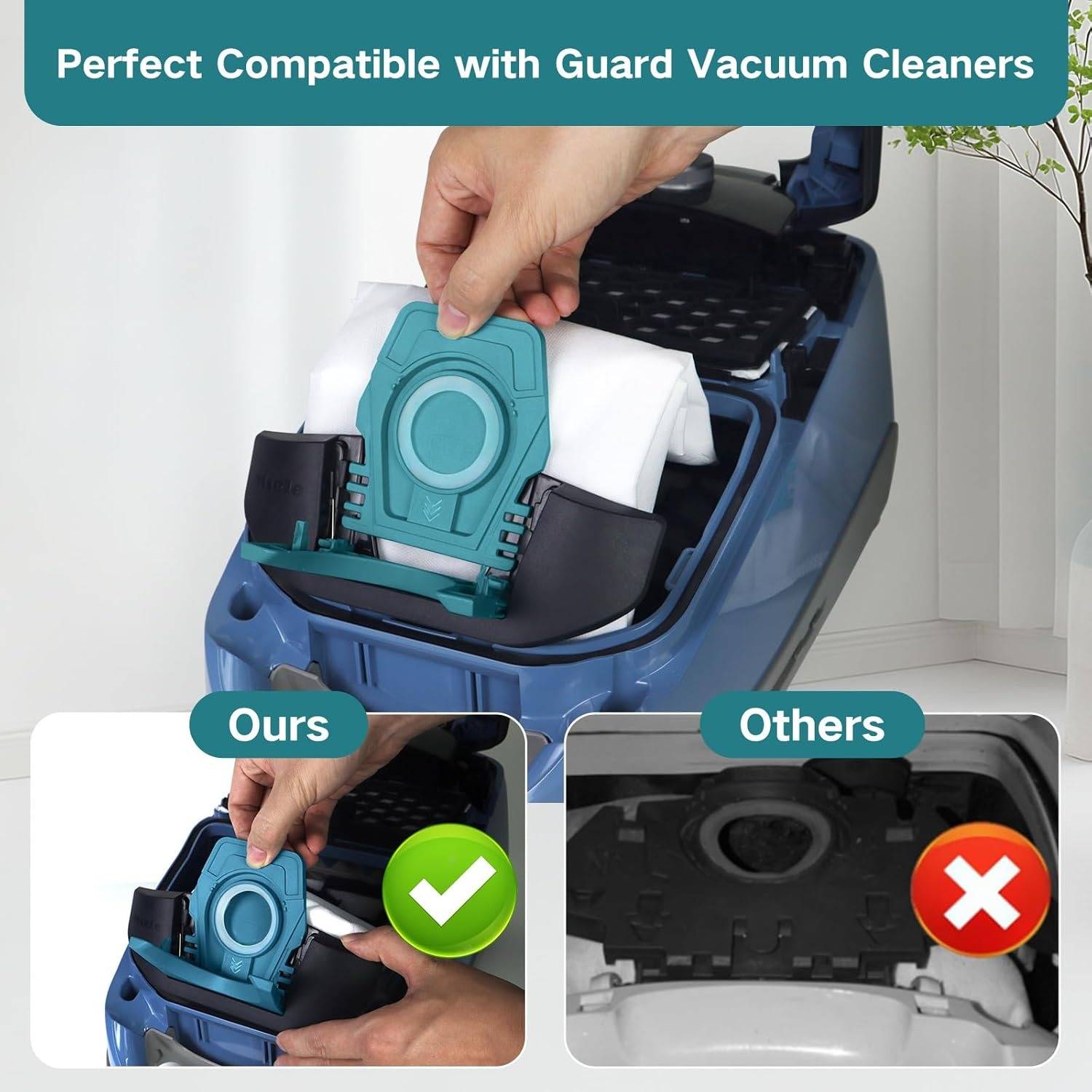 12er-Pack Staubsaugerbeutel, kompatibel mit der Miele Guard Serie