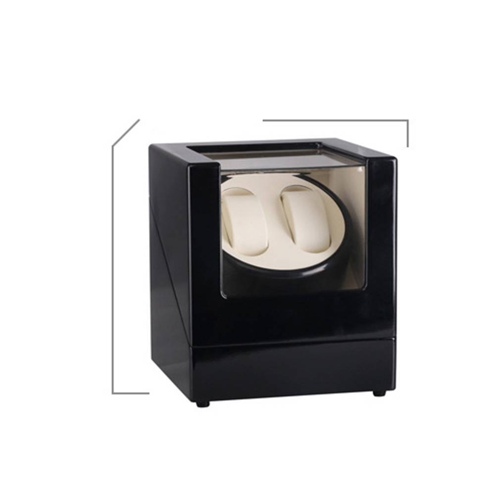 Doppelter Uhrenbeweger mit leisem Motor - Automatische Rotations-Uhrenbox White